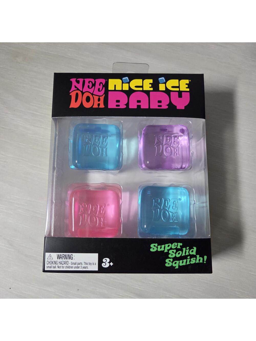 Nee Doh Nice Ice Baby Super Solid Squish Stress Relief Toy Set